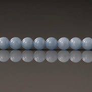 4.5mm Angelite Beads Smooth Pale Blue Gemstone Beads 15