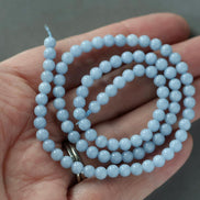 4.5mm Angelite Beads ‚Äì Smooth Round Natural Gemstone 15