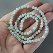 4.5mm Burma Jade Beads Faceted 15