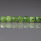 4.5mm Canadian Jade Beads – Natural Faceted Cube Gemstone 15" Strand