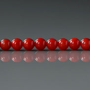 4.5mm Natural Coral Beads Smooth Genuine Red Coral Beads Red Gemstone Beads for Jewelry Making Gift for crafter