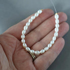 4.5mm Freshwater Pearl Rice Beads - 6" Strand