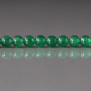 4.5mm Natural Fuchsite Beads Smooth Genuine Small Emerald Green Beads 15