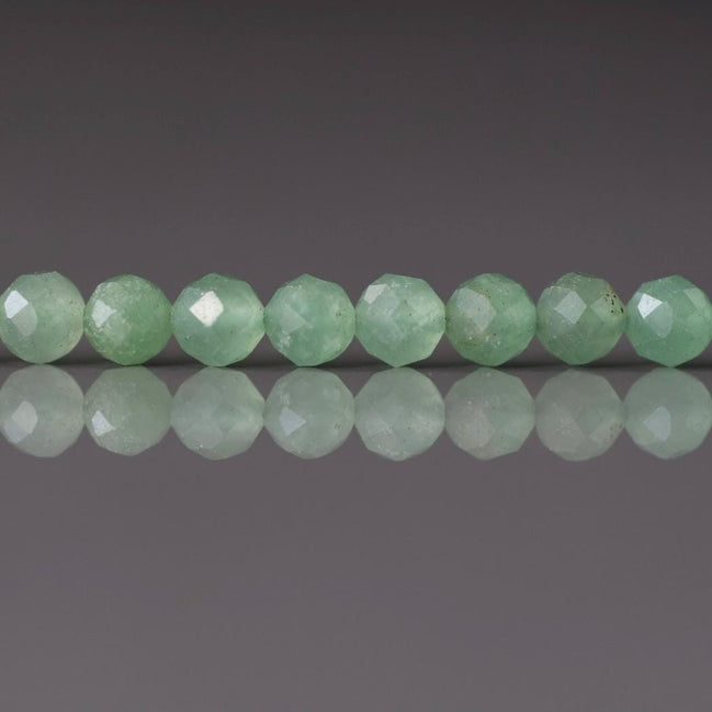 4.5mm AAA Green Aventurine Beads Micro Faceted Beads 15" Green Natural Aventurine Gemstone Beads Beading Crafter Gift DIY jewelry