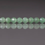 4.5mm Green Aventurine Beads ‚Äì Faceted Round Natural Gemstone 15