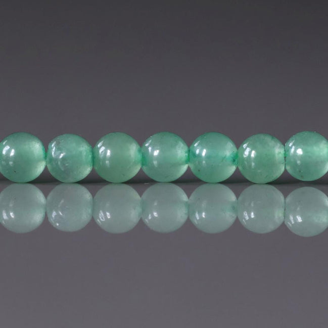 4.5mm AAA Green Aventurine Smooth Beads 15" Green Natural Aventurine Gemstone Beads Beading Crafter Gift DIY jewelry