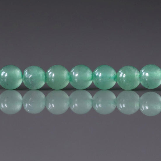 4.5mm AAA Green Aventurine Smooth Beads 15" Green Natural Aventurine Gemstone Beads Beading Crafter Gift DIY jewelry