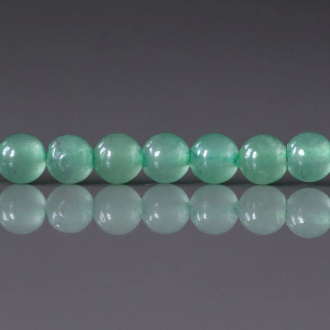 4.5mm Green Aventurine Beads ‚Äì Smooth Round Natural Gemstone 15" Strand