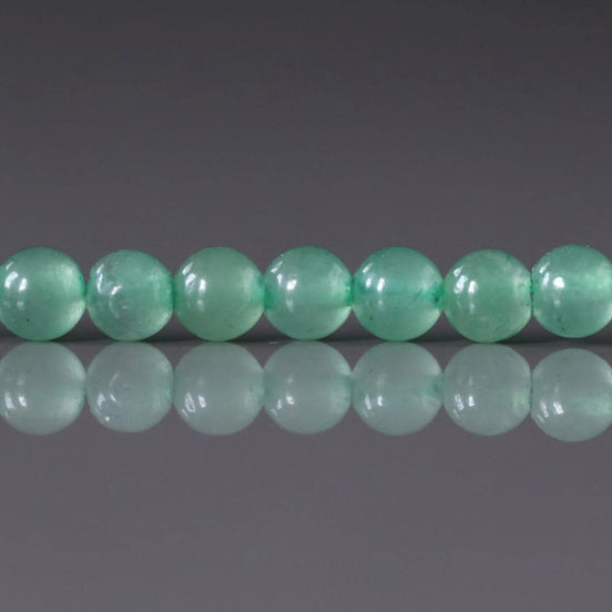 4.5mm Green Aventurine Beads ‚Äì Smooth Round Natural Gemstone 15" Strand