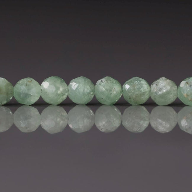4mm 5mm Green Kyanite Beads Faceted Beads 2" Rare Kyanite Gemstone Beads Beading Crafter Gift DIY Jewelry Making