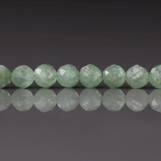 4mm 5mm Green Kyanite Beads Faceted Beads 2" Rare Kyanite Gemstone Beads Beading Crafter Gift DIY Jewelry Making