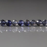 4.5mm Iolite Micro Faceted Beads Genuine Purple Blue Beads 15