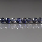 4.5mm Iolite Beads – Faceted Round Natural Gemstone 15" Strand