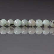 4.5mm Kiwi Jasper Beads Smooth Spotted Jasper Genuine Small Blue Beads 15