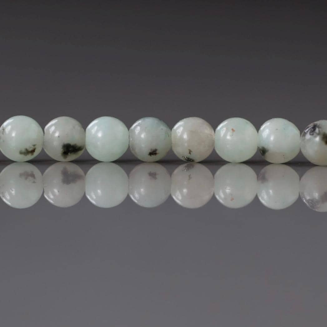 4.5mm Kiwi Jasper Beads ‚Äì Smooth Round Natural Gemstone 15" Strand