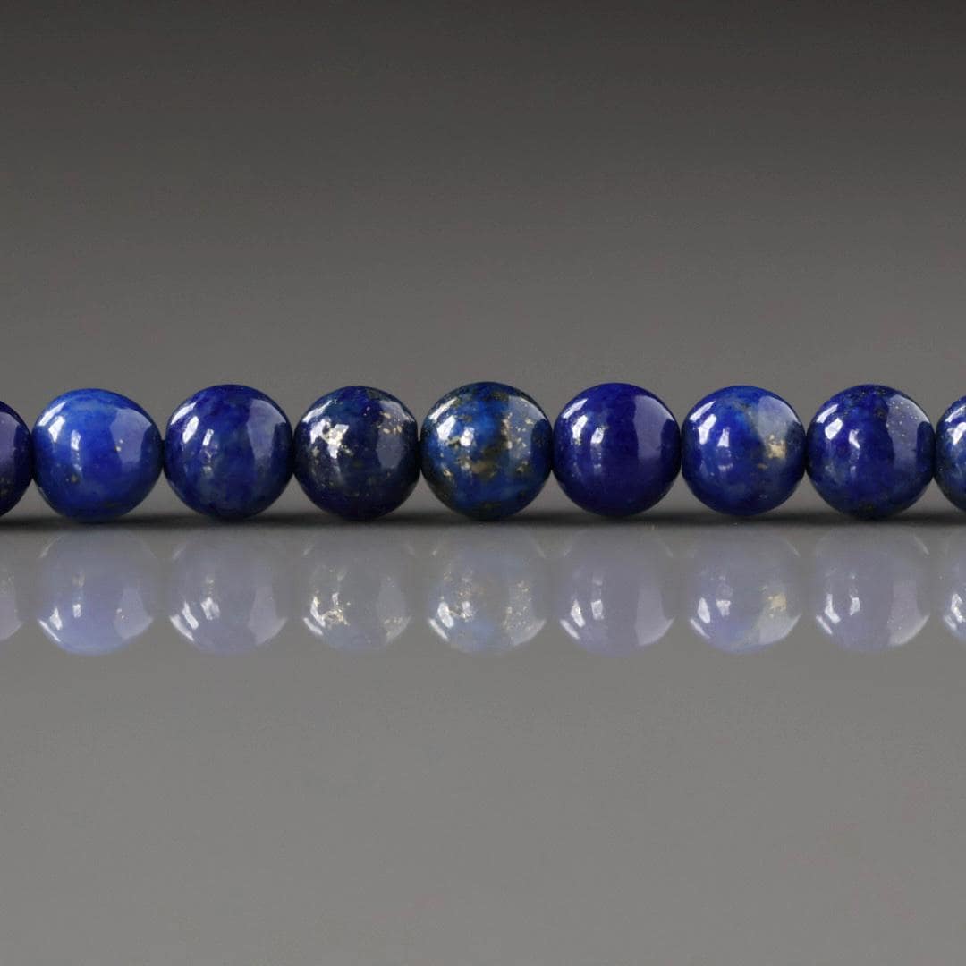 4.5mm AAA Lapis Lazuli Beads Smooth 15" Blue Lapis Gemstone Beads for Jewelry Making Beading Craft Gift Beads DIY Jewelry Making