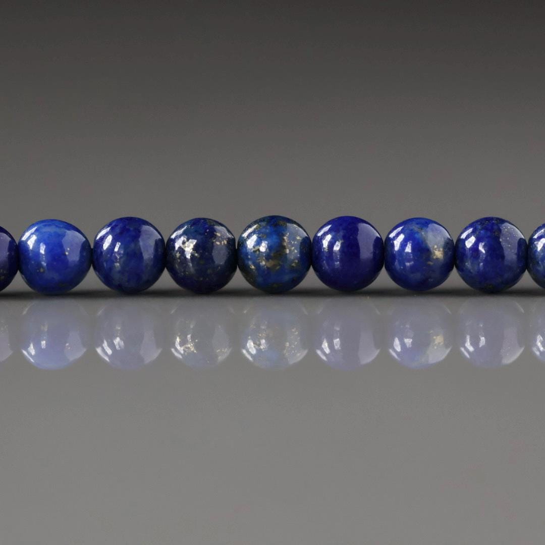 4.5mm Lapis Lazuli Beads – Smooth Round Natural Gemstone 15" Strand