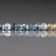 4.5mm AAA Multi Fluorite Beads Faceted Beads 15