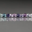 4.5mm Multi Fluorite Beads ‚Äì Faceted Round Natural Gemstone 15" Strand