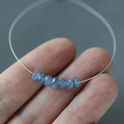 4-5mm Natural Burmese Blue Sapphire Beads Faceted Rondelle 7 PCs Genuine Gemstone Beads Jewelry Making Gift September Birthstone