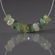 4.5mm Natural Green Sapphire Beads Rondelle 10 PCs Faceted Genuine Gemstone Beads Jewelry Making Beading Craft Gift September Birthstone