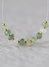 4.5mm Natural Green Sapphire Beads Rondelle 10 PCs Faceted Genuine Gemstone Beads Jewelry Making Beading Craft Gift September Birthstone