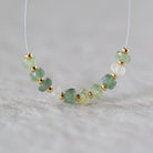 4.5mm Natural Green Sapphire Beads Rondelle 10 PCs Faceted Genuine Gemstone Beads Jewelry Making Beading Craft Gift September Birthstone