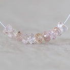 4.5mm Natural Imperial Topaz Rondelle Beads Faceted Pink Topaz Yellow 10 Pcs Natural Gemstone Beads for Jewelry Making Earrings
