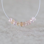 4.5mm Natural Imperial Topaz Rondelle Beads Faceted Pink Topaz Yellow 10 Pcs Natural Gemstone Beads for Jewelry Making Earrings