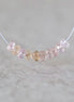 4.5mm Natural Imperial Topaz Rondelle Beads Faceted Pink Topaz Yellow 10 Pcs Natural Gemstone Beads for Jewelry Making Earrings