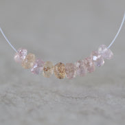 4.5mm Natural Imperial Topaz Rondelle Beads Faceted Pink Topaz Yellow 10 Pcs Natural Gemstone Beads for Jewelry Making Earrings