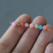 4.5mm Opal Beads Lot Mixed Colors Opals Colorful Opal Beads Multi Color Opal Smooth round for DIY Jewelry Making Earrings Pendant