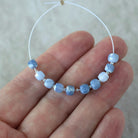 4.5mm Oregon Owyhee Opal Beads Faceted Cube Blue Opal Natural Gemstone for DIY Jewelry Making Supplies