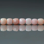4.5mm Peruvian Pink Opal Beads Cube 15