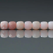 4.5mm Peruvian Pink Opal Beads Cube 15