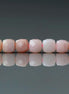4.5mm Peruvian Pink Opal Beads – Natural Faceted Cube Gemstone 15" Strand