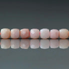 4.5mm Peruvian Pink Opal Beads – Natural Faceted Cube Gemstone 15" Strand