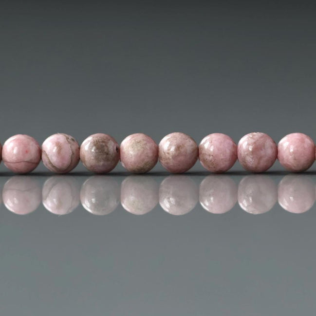 4.5mm Rare Peruvian Rhodonite Beads Faceted 15" Small Genuine Gemstone Beads for Jewelry Making Beading Craft Gift Beads Self-Love Abundance