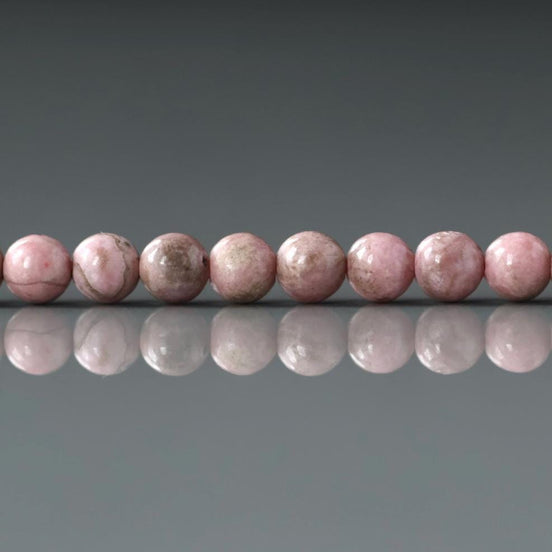 4.5mm Rare Peruvian Rhodonite Beads Faceted 15" Small Genuine Gemstone Beads for Jewelry Making Beading Craft Gift Beads Self-Love Abundance