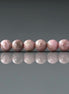 4.5mm Peruvian Rhodonite Beads – Faceted Round Natural Gemstone 15" Strand