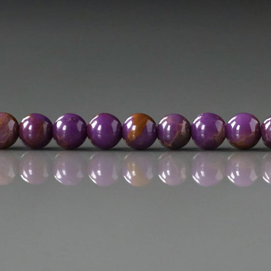 4.5mm Phosphosiderite Beads – Smooth Round Natural Gemstone 15" Strand