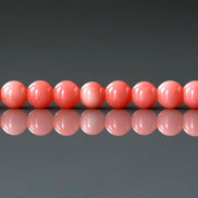 4.5mm Natural Pink Coral Beads Smooth Genuine Coral Beads Red Gemstone Beads for Jewelry Making Gift for crafter
