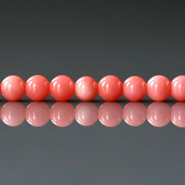 4.5mm Natural Pink Coral Beads Smooth Genuine Coral Beads Red Gemstone Beads for Jewelry Making Gift for crafter