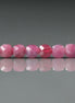 4.5mm Pink Tourmaline Beads – Natural Faceted Cube Gemstone 15" Strand