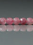 4.5mm Pink Tourmaline Beads – Natural Faceted Cube Gemstone 15" Strand