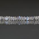 4.5mm Rainbow Moonstone Beads - Smooth Rondelle Natural Gemstone 20 Pcs