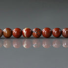 4-5mm Red Jasper Beads - Smooth Round Natural Gemstone 15" Strand