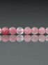 4.5mm Rhodonite in Quartz Matrix Beads – Rare Faceted Round Natural Gemstone 15" Strand