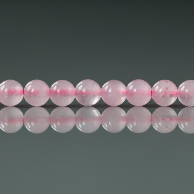 4.5mm AAA Rose Quartz Beads Smooth 15" Pale Pink Genuine Gemstone Beads for Jewelry Making Beading Craft Gift Beads
