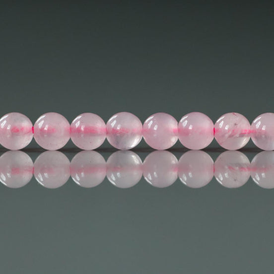 4.5mm AAA Rose Quartz Beads Smooth 15" Pale Pink Genuine Gemstone Beads for Jewelry Making Beading Craft Gift Beads